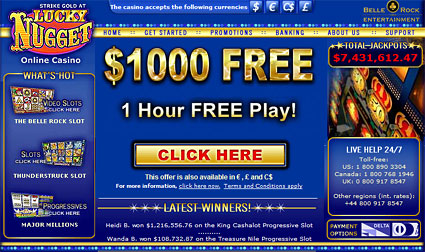 Visit Lucky Nugget Online Casino Now!