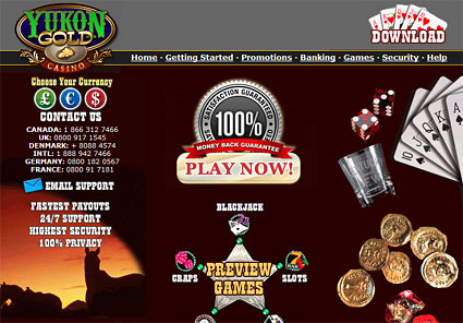Visit Yukon Gold Online Casino Now!